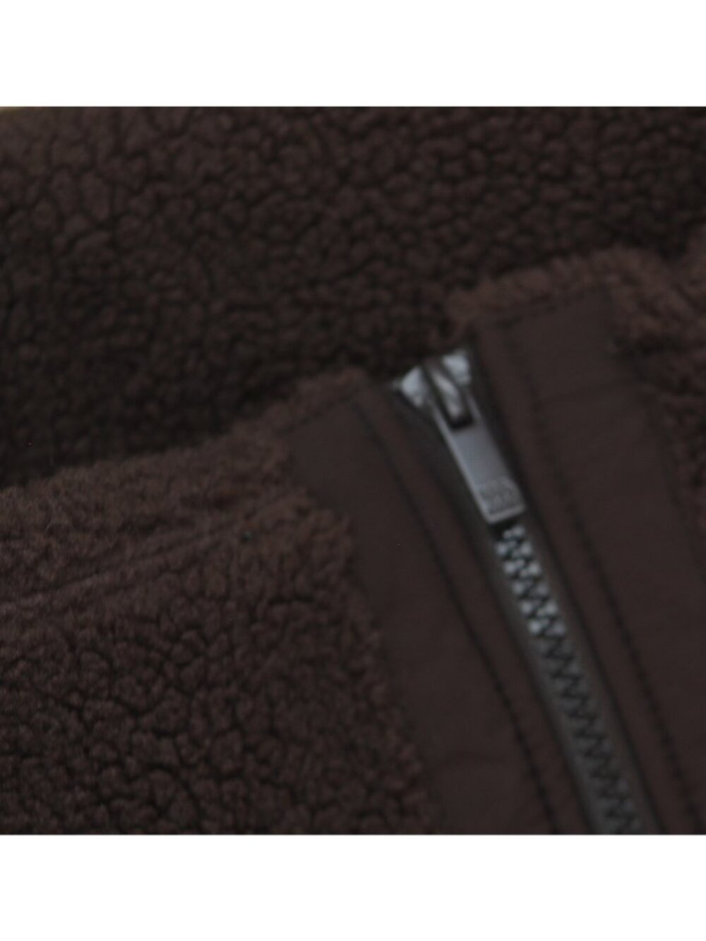 NEW All In Motion High-Pile Fleece Full-Zip Drawstring Jacket Coat Brown 2XL - Picture 10 of 12